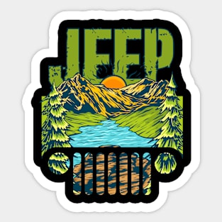 Adventuring Jeep 2024 Sticker